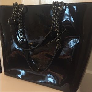 DKNY Patent Black Bag